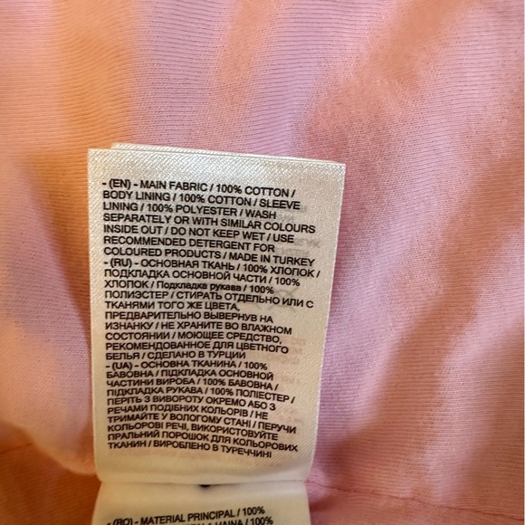 🌟3/$20🌟 LC Waikiki pink and khaki button front cotton coat size 3-4Y. - Picture 5 of 5